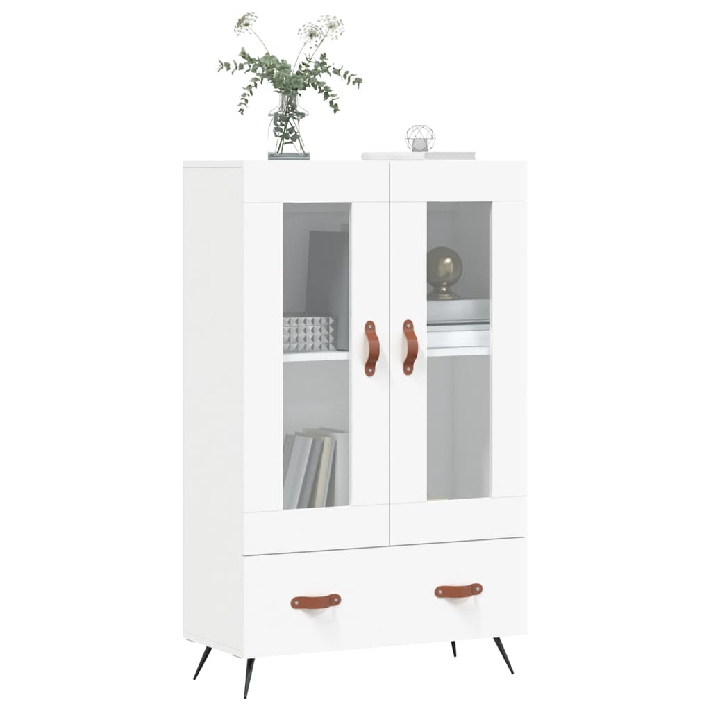 Visoka komoda bijela 69,5 x 31 x 115 cm od konstruiranog drva