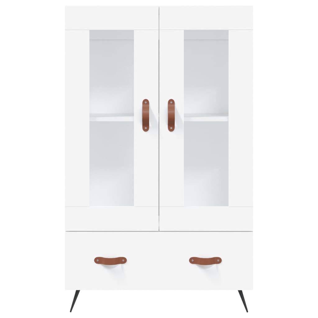 Visoka komoda bijela 69,5 x 31 x 115 cm od konstruiranog drva