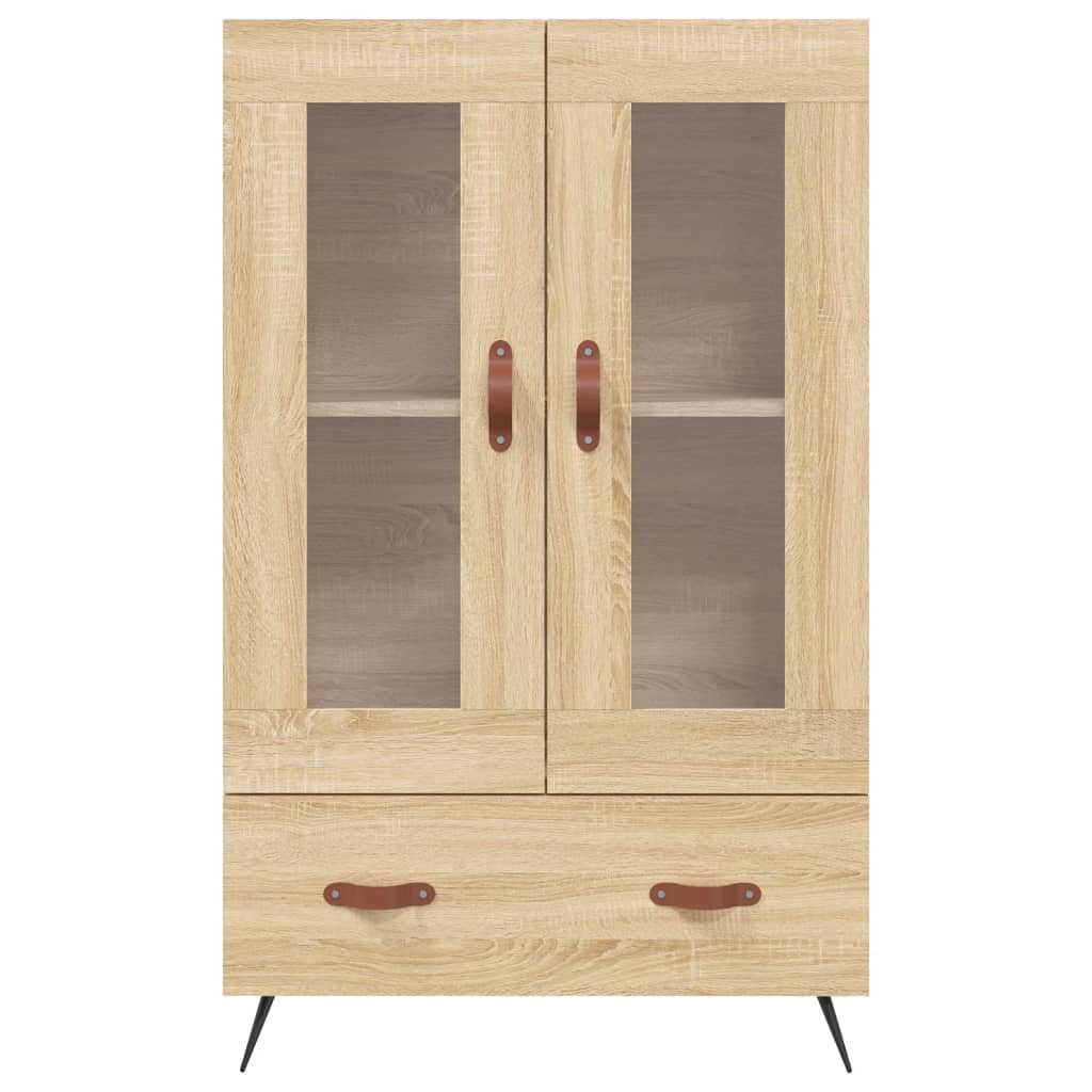Visoka komoda boja hrasta 69,5 x 31 x 115 cm konstruirano drvo