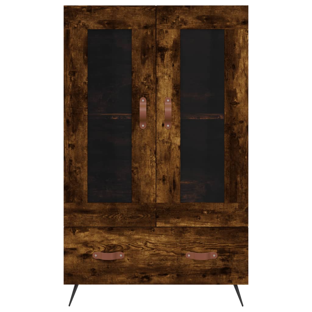 Visoka komoda boja hrasta 69,5 x 31 x 115 cm konstruirano drvo