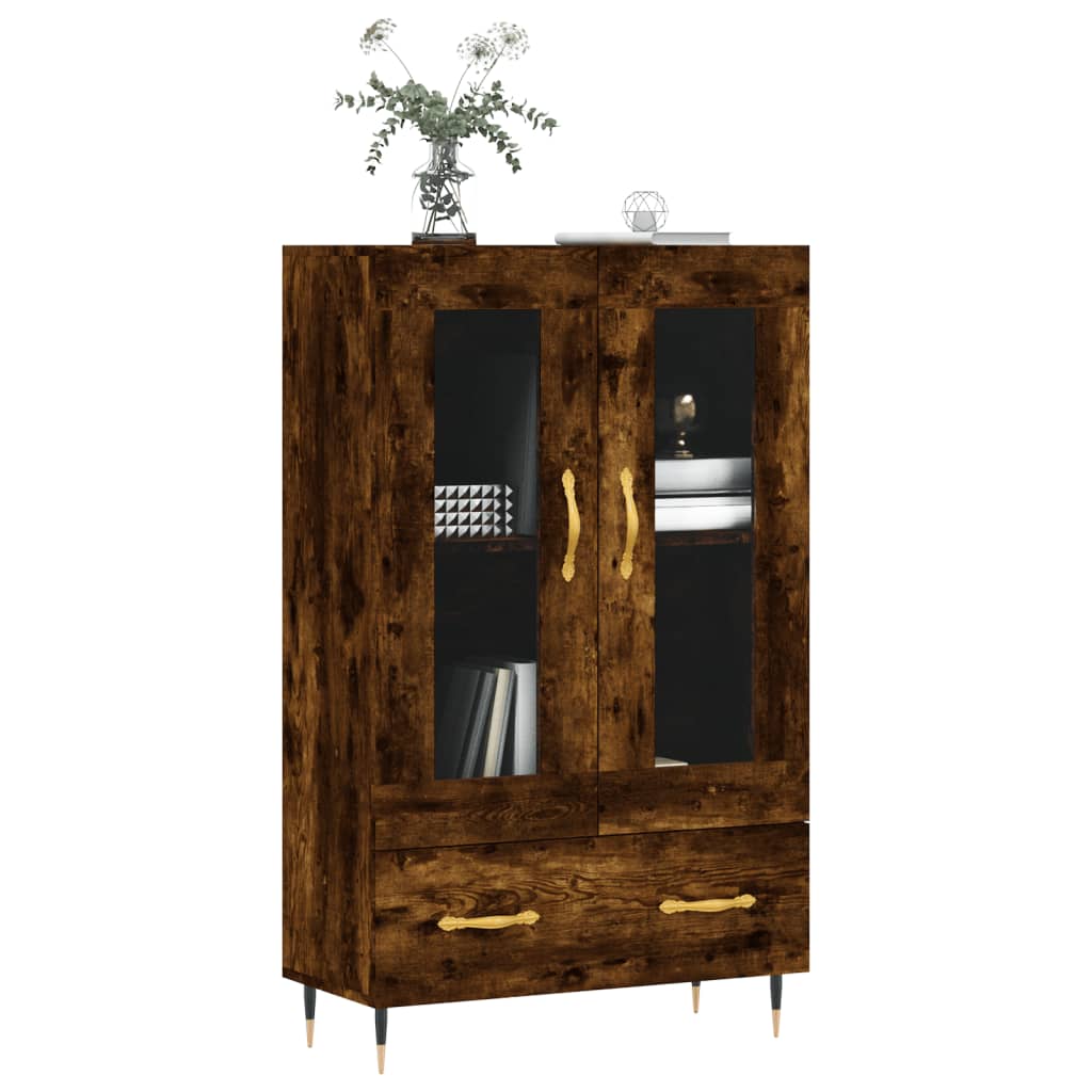 Visoka komoda boja hrasta 69,5 x 31 x 115 cm konstruirano drvo
