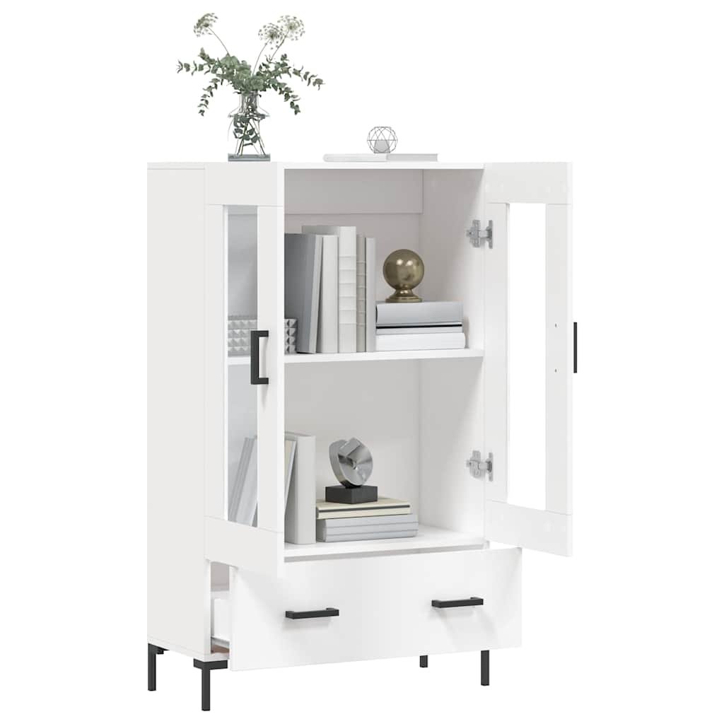 Visoka komoda bijela 69,5 x 31 x 115 cm od konstruiranog drva
