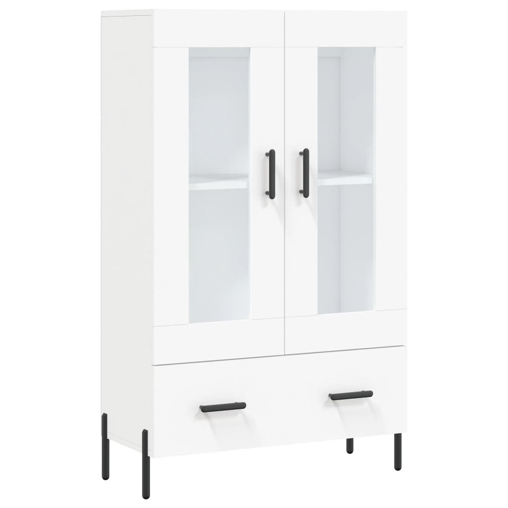Visoka komoda bijela 69,5 x 31 x 115 cm od konstruiranog drva