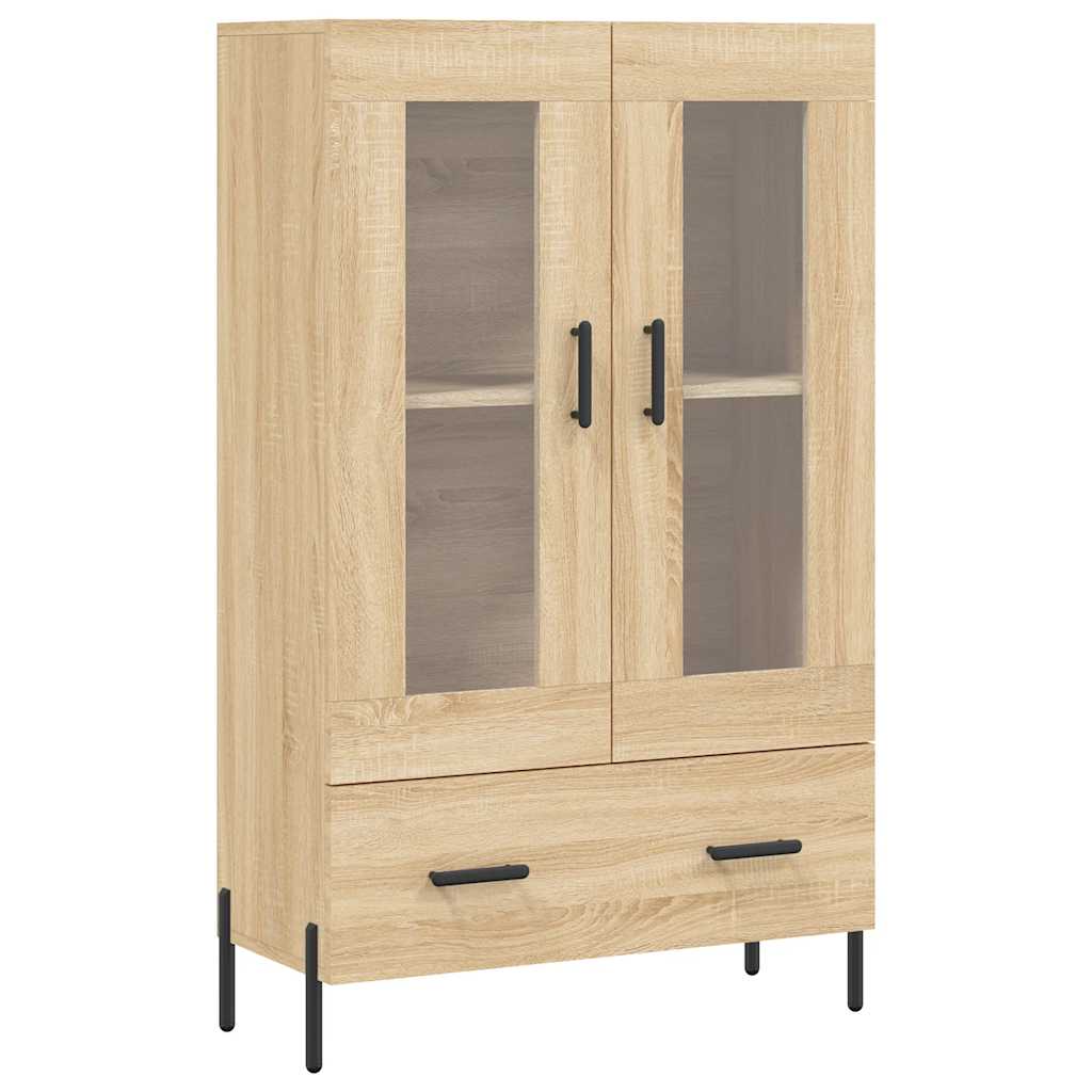 Visoka komoda boja hrasta 69,5 x 31 x 115 cm konstruirano drvo