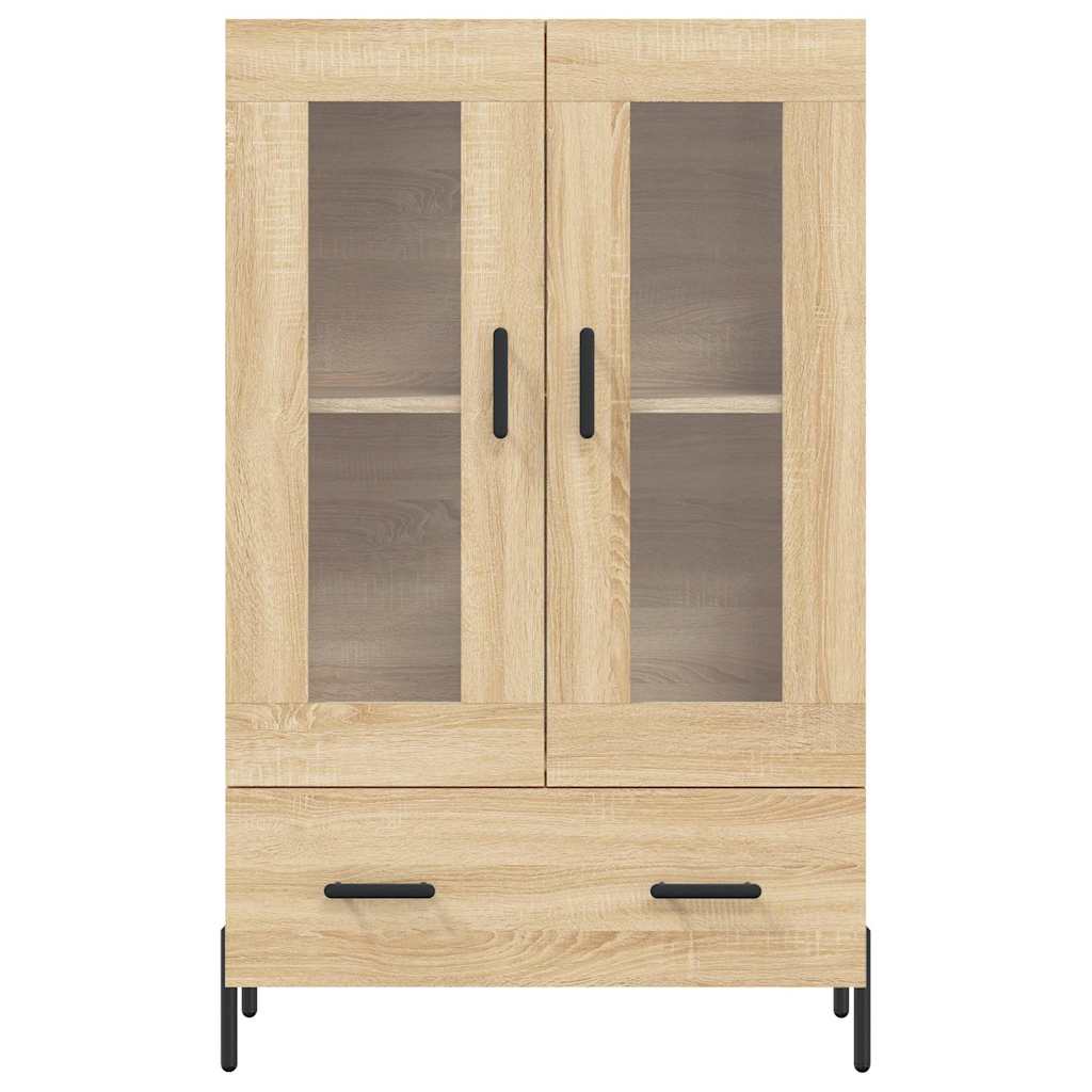 Visoka komoda boja hrasta 69,5 x 31 x 115 cm konstruirano drvo