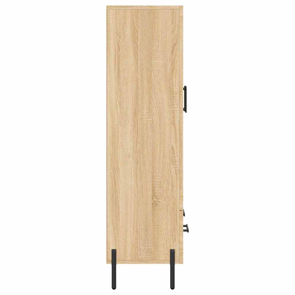 Visoka komoda boja hrasta 69,5 x 31 x 115 cm konstruirano drvo