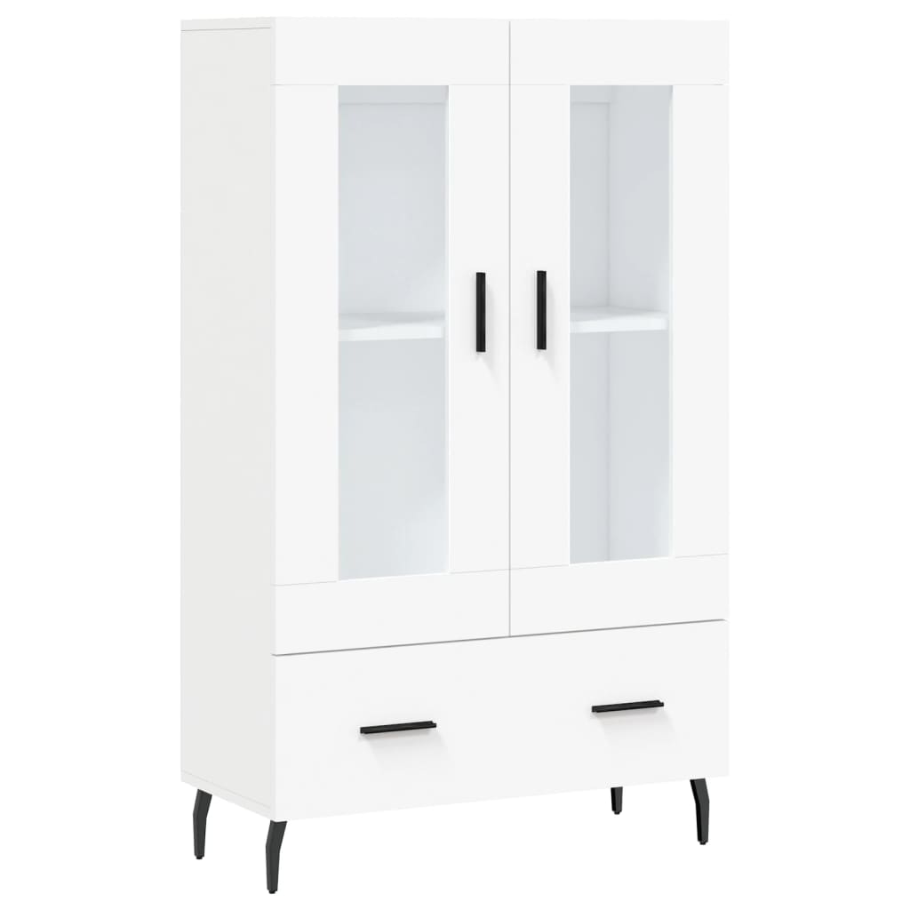 Visoka komoda bijela 69,5 x 31 x 115 cm od konstruiranog drva
