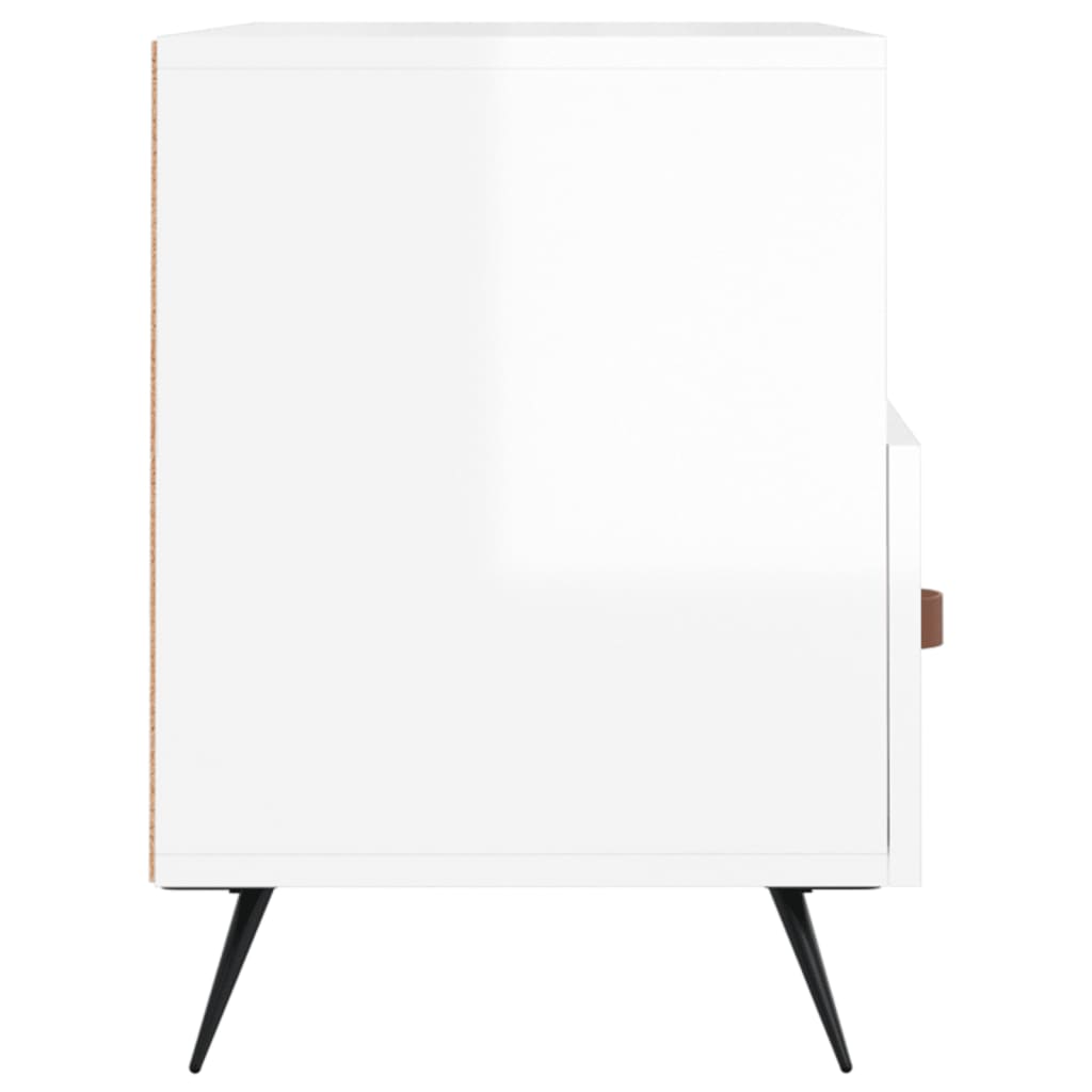 TV ormarić sjajni bijeli 80 x 36 x 50 cm od konstruiranog drva