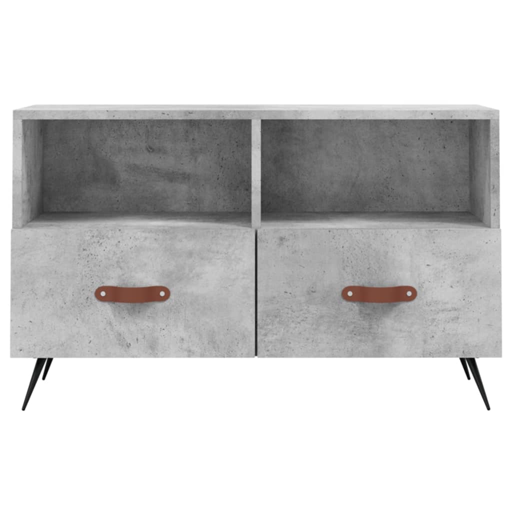 TV ormarić boja betona 80 x 36 x 50 cm konstruirano drvo