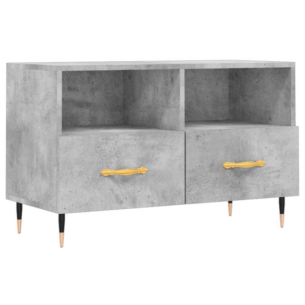 TV ormarić boja betona 80 x 36 x 50 cm konstruirano drvo