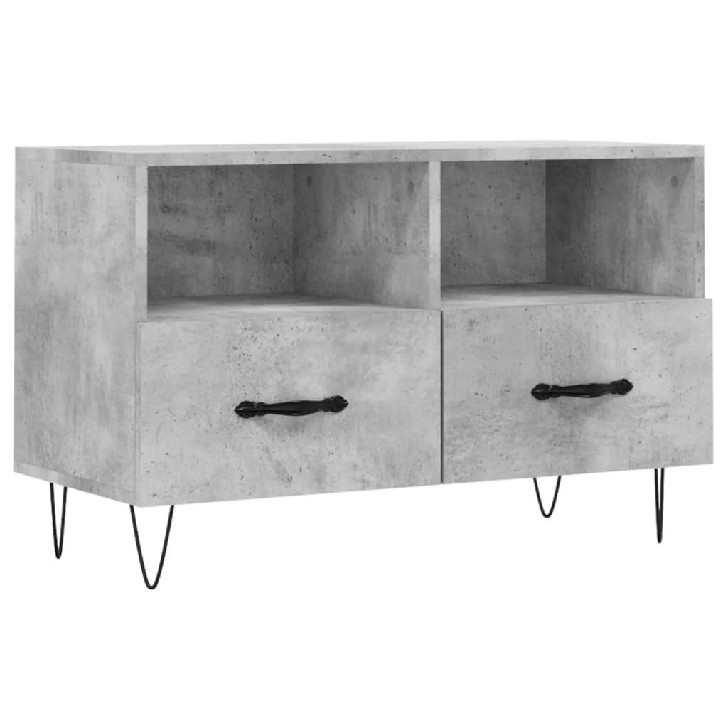 TV ormarić boja betona 80 x 36 x 50 cm konstruirano drvo