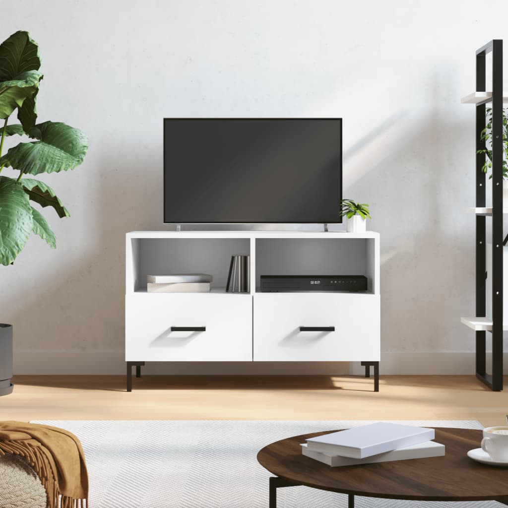 TV ormarić bijeli 80 x 36 x 50 cm od konstruiranog drva