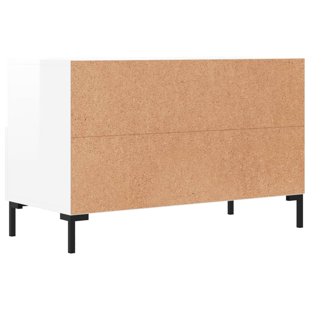 TV ormarić sjajni bijeli 80 x 36 x 50 cm od konstruiranog drva