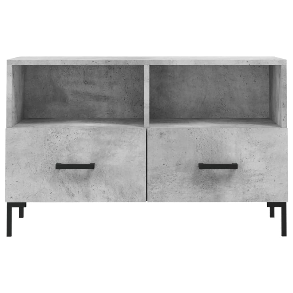 TV ormarić boja betona 80 x 36 x 50 cm konstruirano drvo