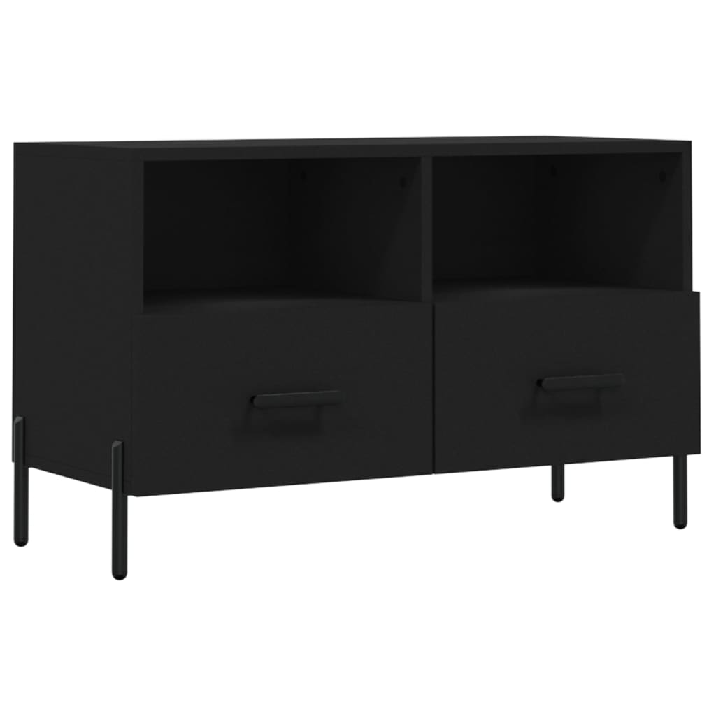 TV ormarić crni 80 x 36 x 50 cm od konstruiranog drva