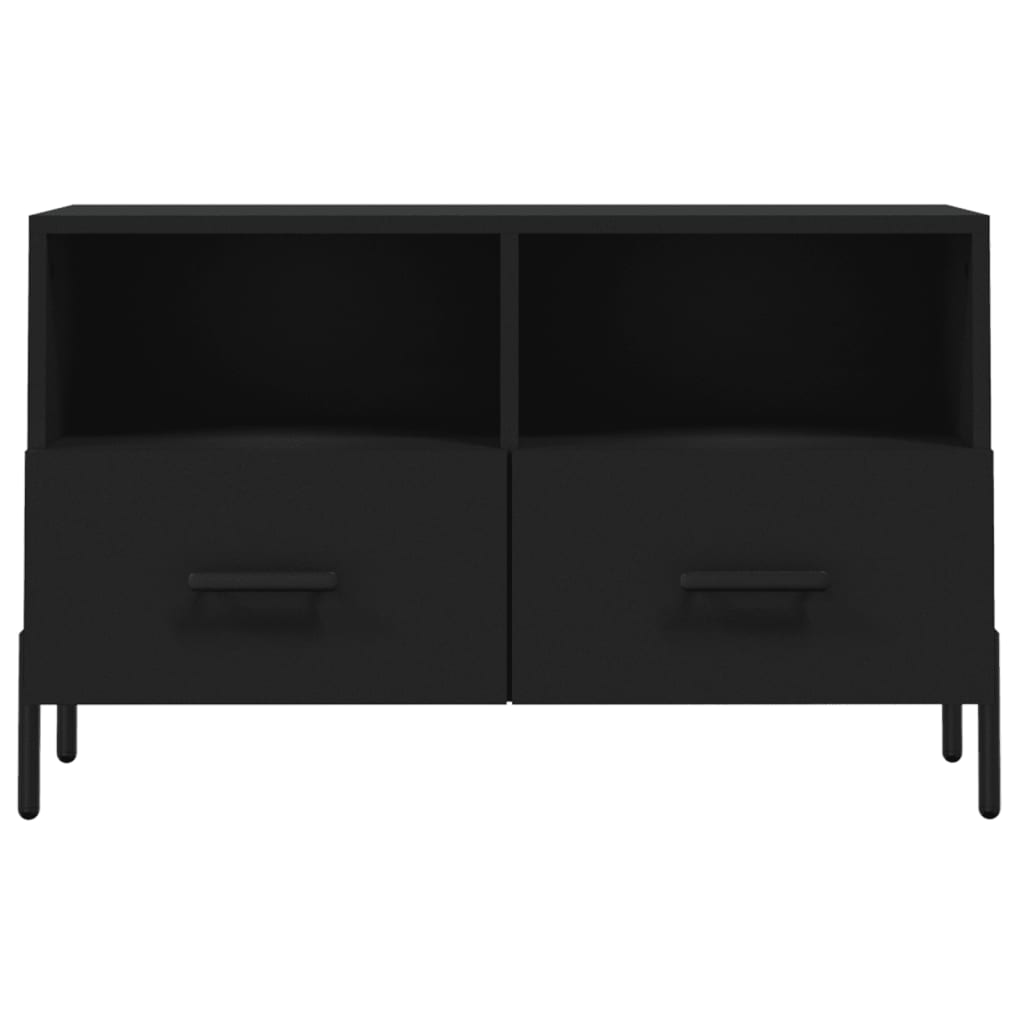 TV ormarić crni 80 x 36 x 50 cm od konstruiranog drva