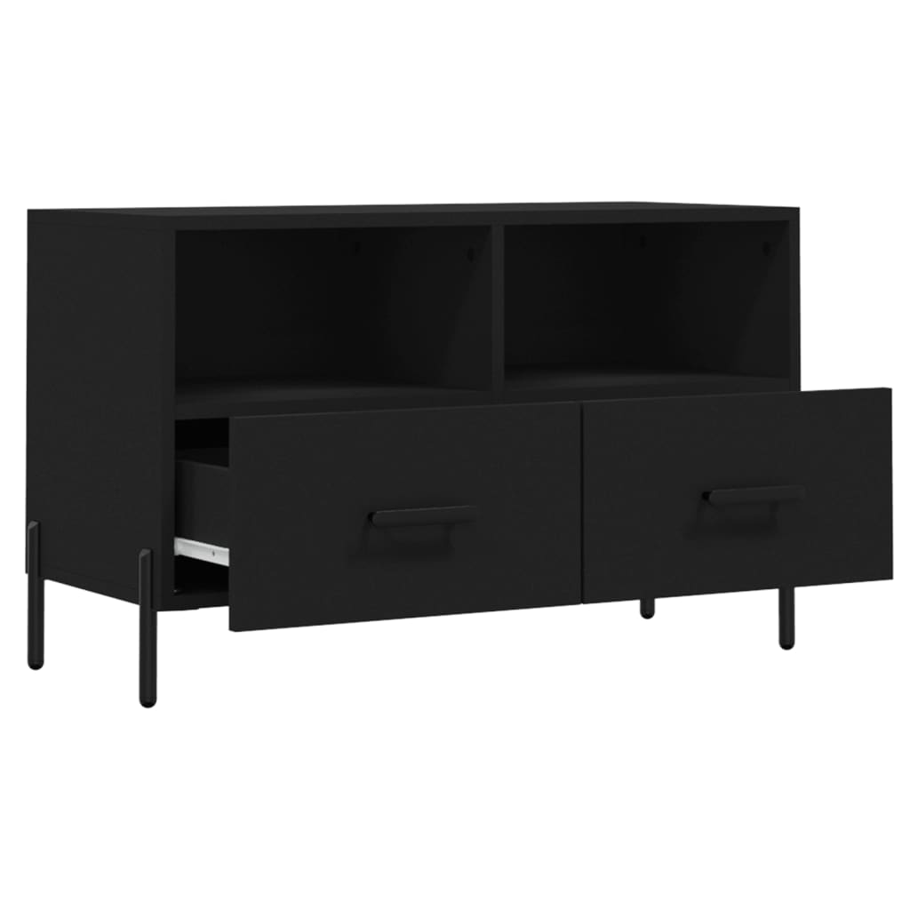 TV ormarić crni 80 x 36 x 50 cm od konstruiranog drva
