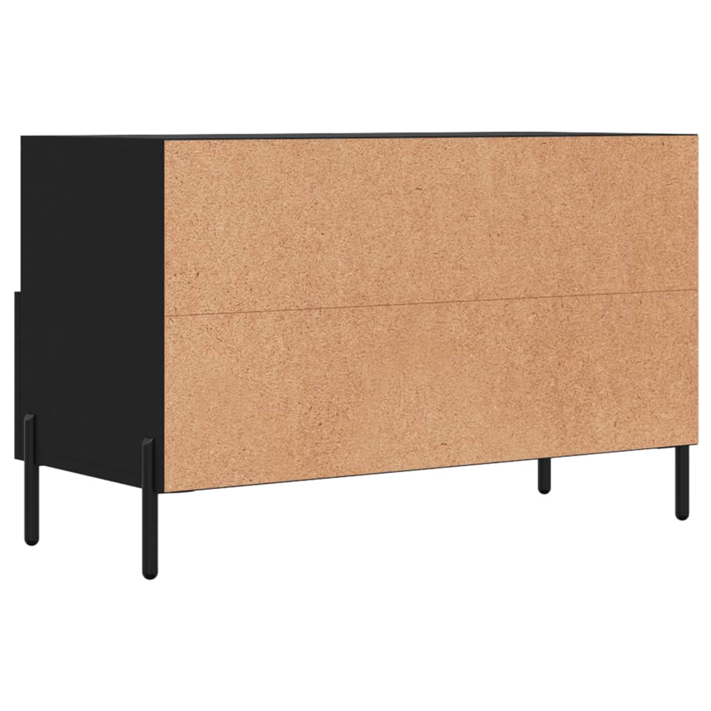 TV ormarić crni 80 x 36 x 50 cm od konstruiranog drva