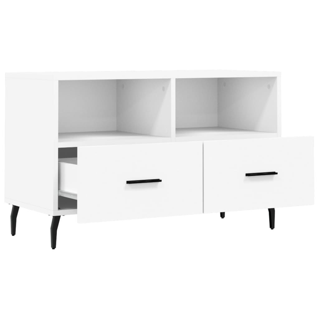 TV ormarić bijeli 80 x 36 x 50 cm od konstruiranog drva