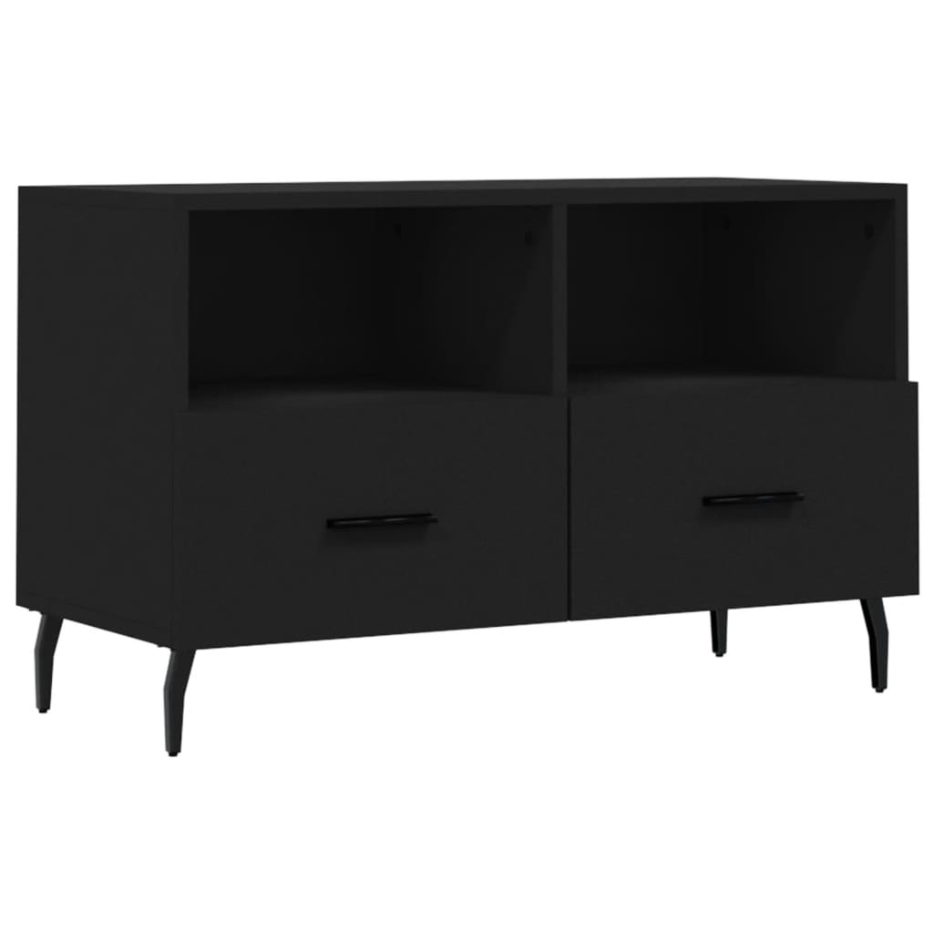 TV ormarić crni 80 x 36 x 50 cm od konstruiranog drva