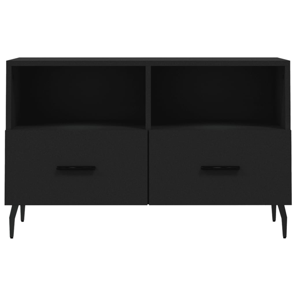 TV ormarić crni 80 x 36 x 50 cm od konstruiranog drva