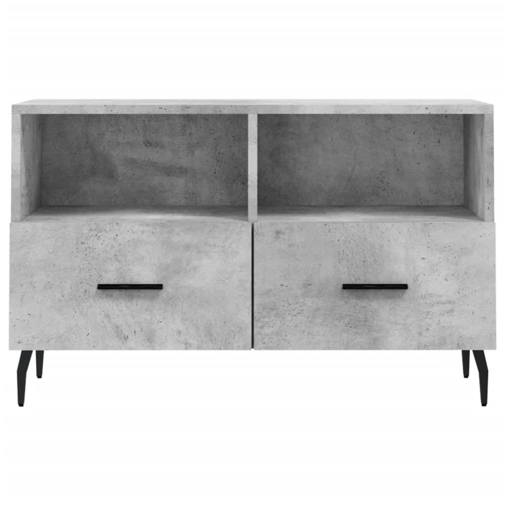 TV ormarić boja betona 80 x 36 x 50 cm konstruirano drvo