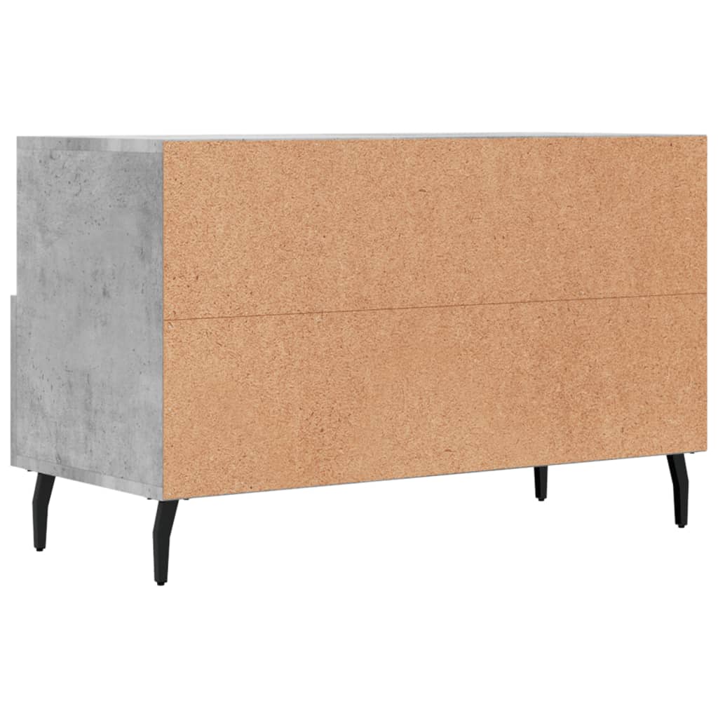 TV ormarić boja betona 80 x 36 x 50 cm konstruirano drvo
