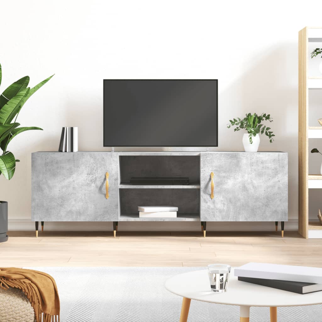 TV ormarić boja betona 150x30x50 cm od konstruiranog drva