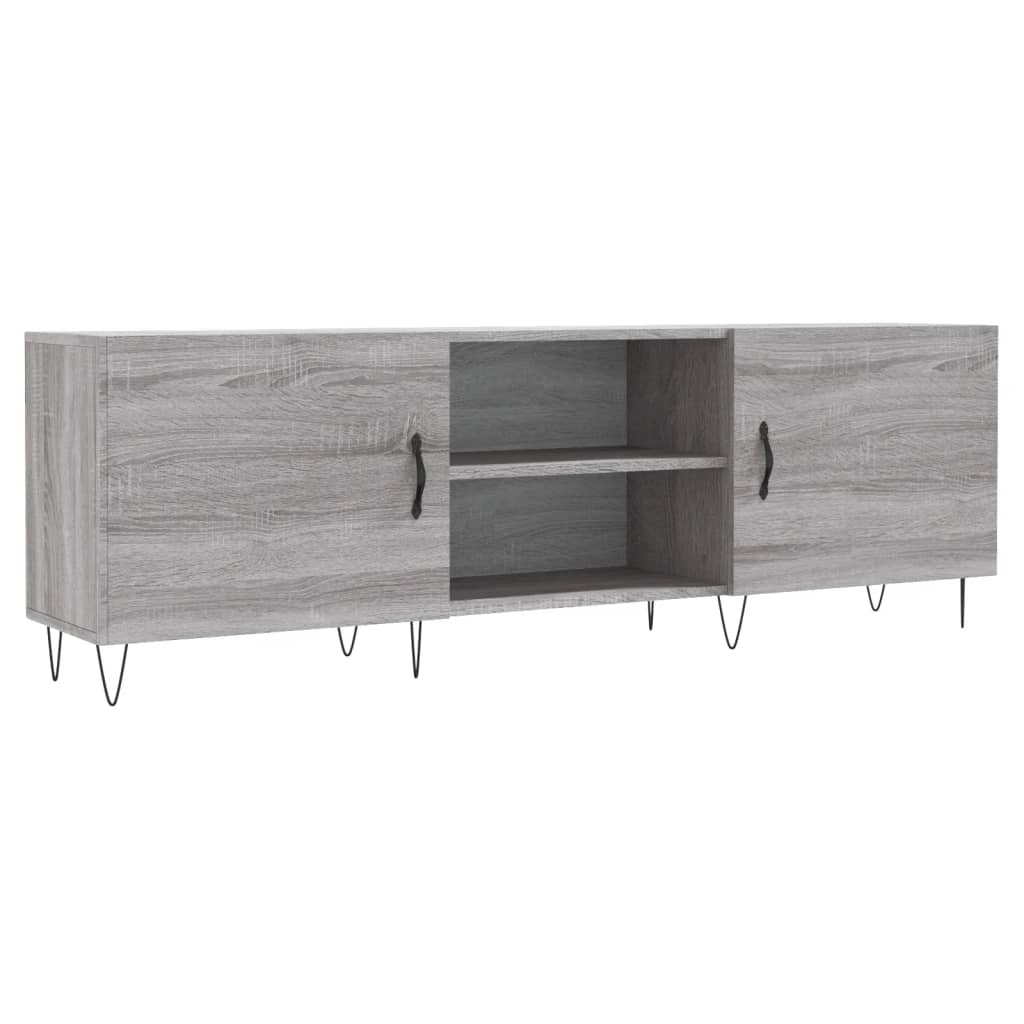 TV ormarić boja hrasta sonome 150x30x50 cm konstruirano drvo Siva