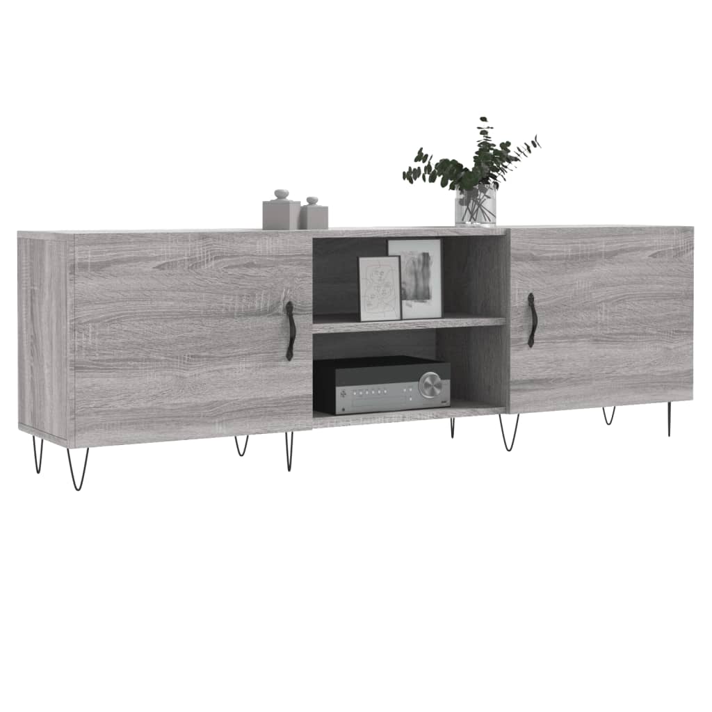 TV ormarić boja hrasta sonome 150x30x50 cm konstruirano drvo Siva