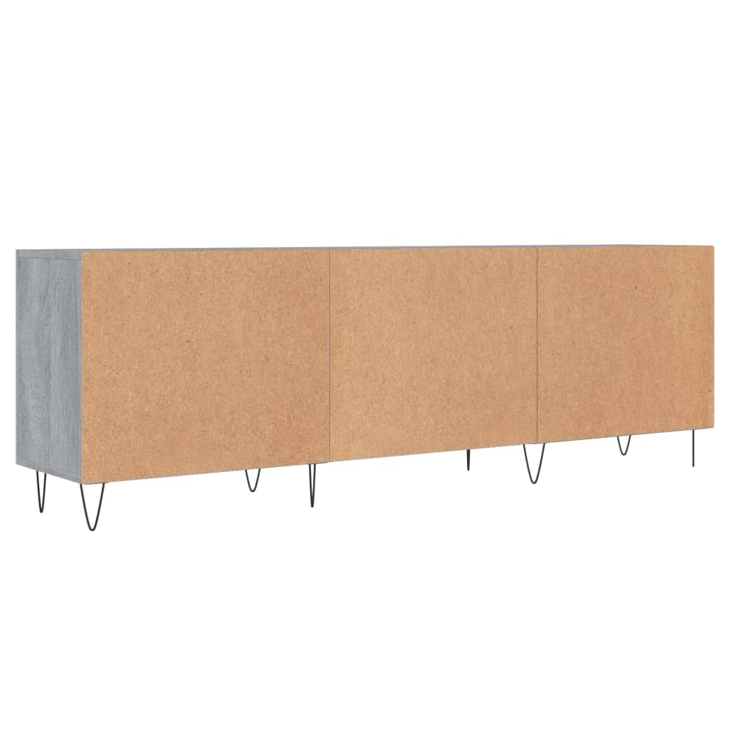 TV ormarić boja hrasta sonome 150x30x50 cm konstruirano drvo Siva