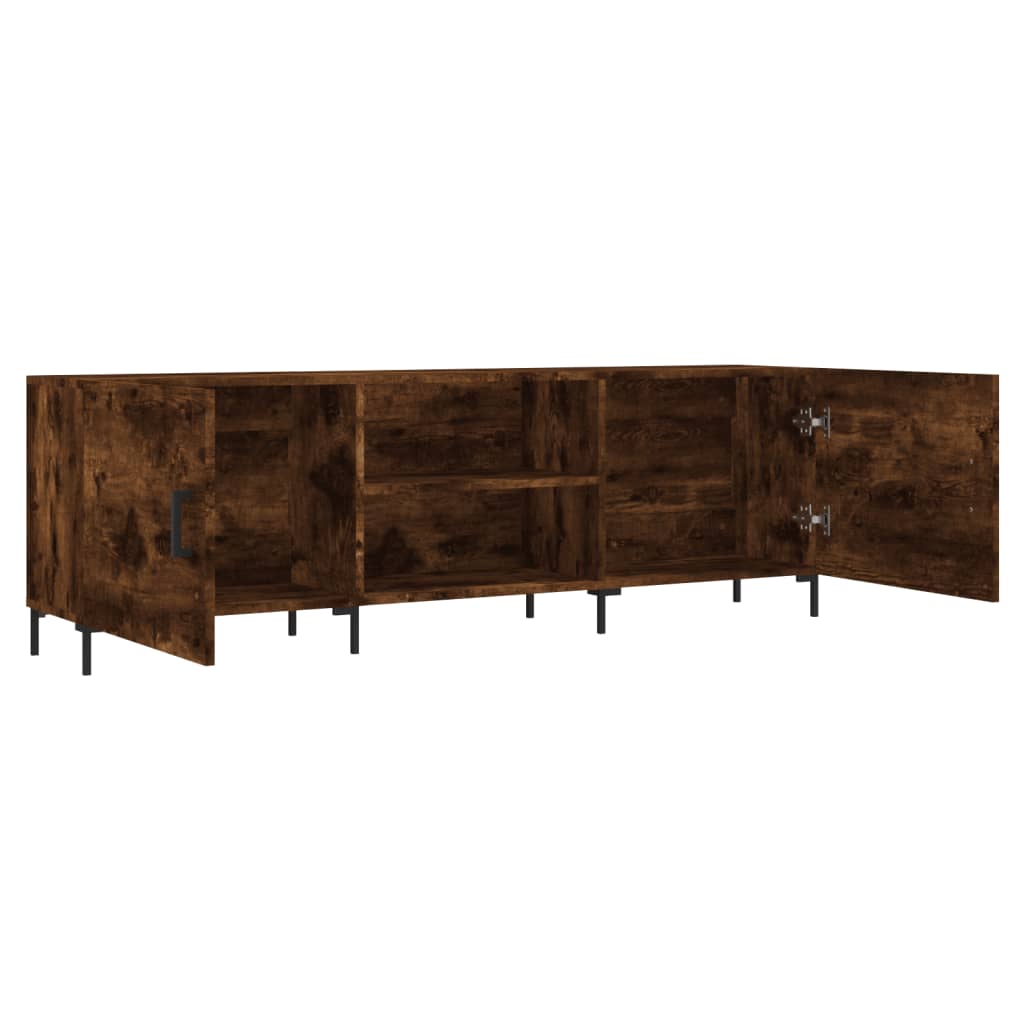 TV ormarić boja dimljenog hrasta 150x30x50 cm konstruirano drvo