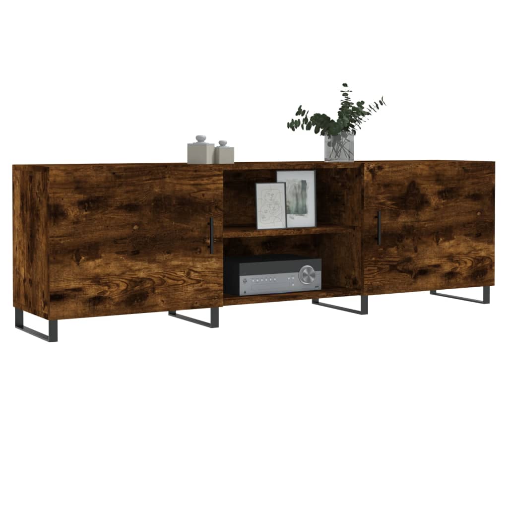 TV ormarić boja dimljenog hrasta 150x30x50 cm konstruirano drvo