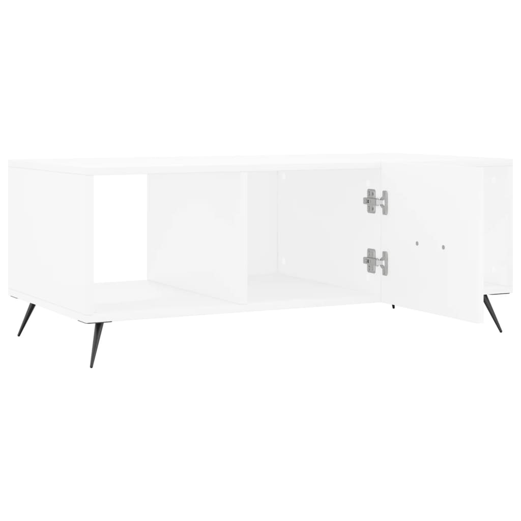 Stolić za kavu bijeli 102 x 50 x 40 cm od konstruiranog drva