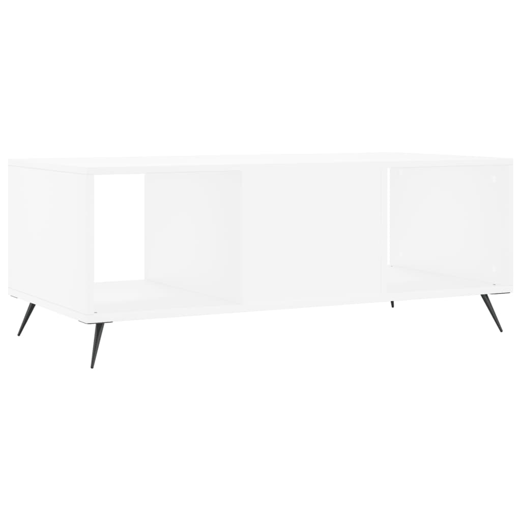 Stolić za kavu bijeli 102 x 50 x 40 cm od konstruiranog drva