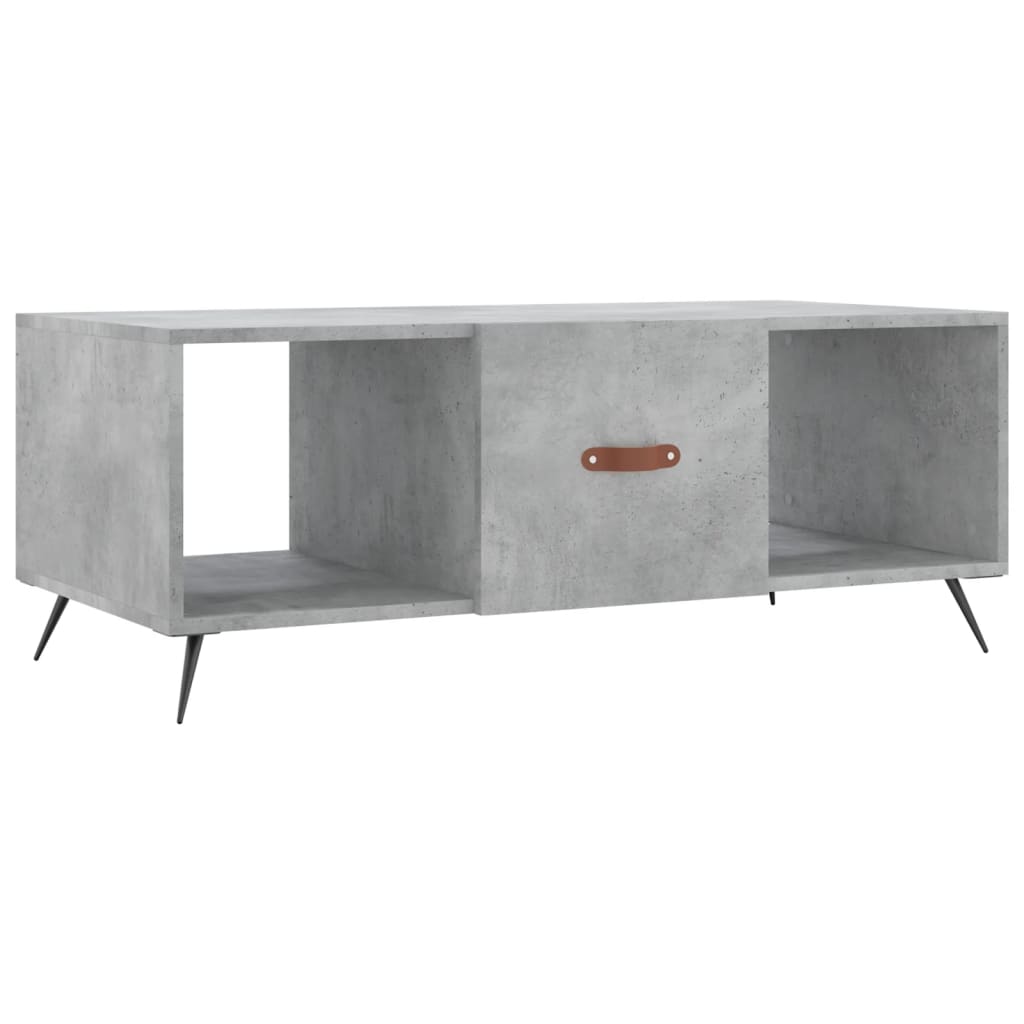 Stolić za kavu boja betona 102 x 50 x 40 cm konstruirano drvo