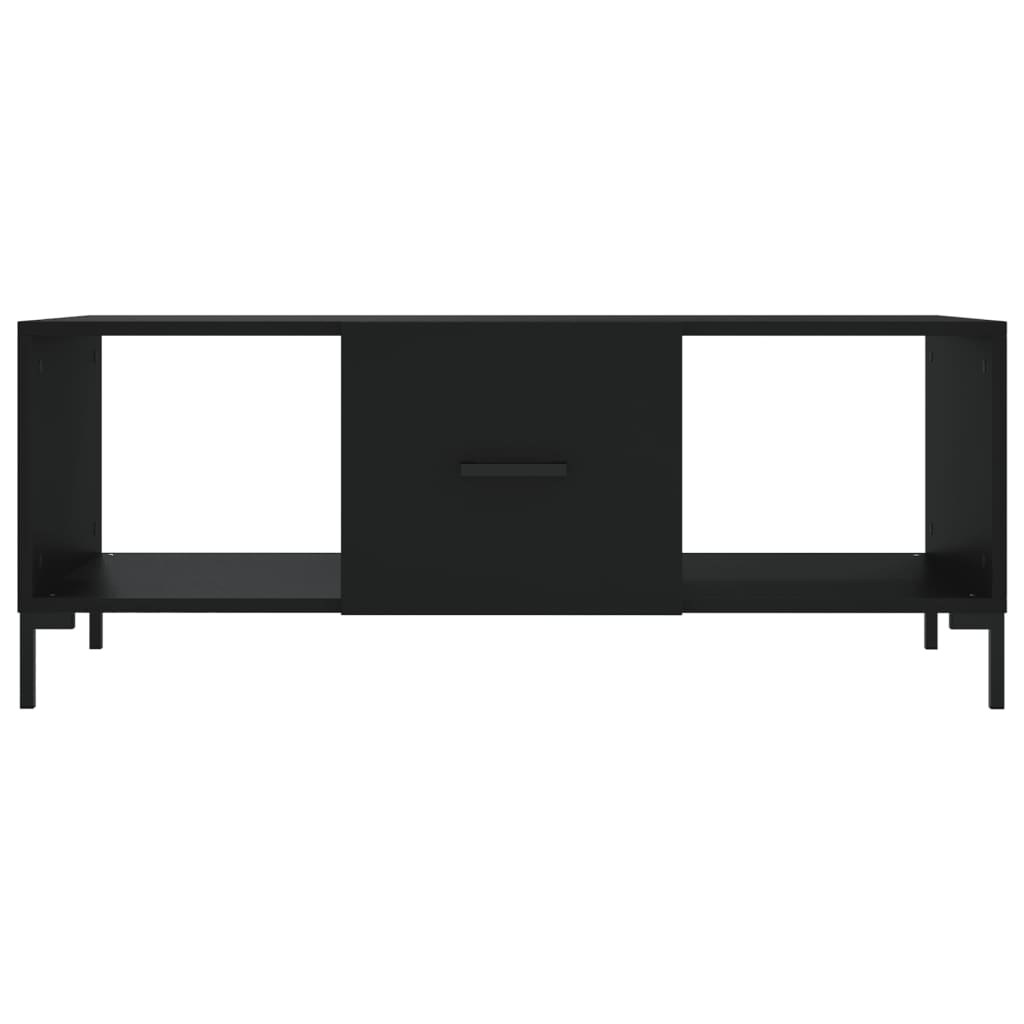 Stolić za kavu crni 102 x 50 x 40 cm od konstruiranog drva