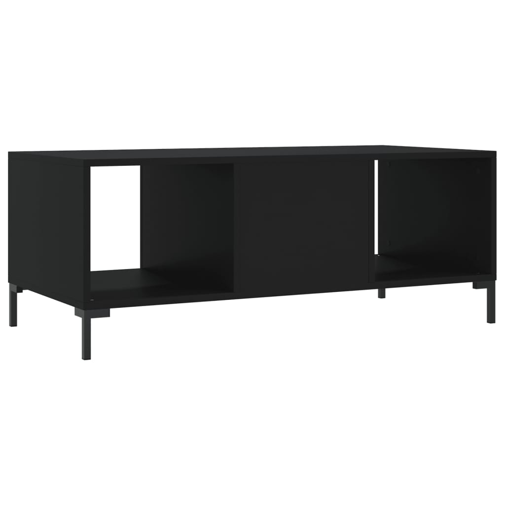 Stolić za kavu crni 102 x 50 x 40 cm od konstruiranog drva