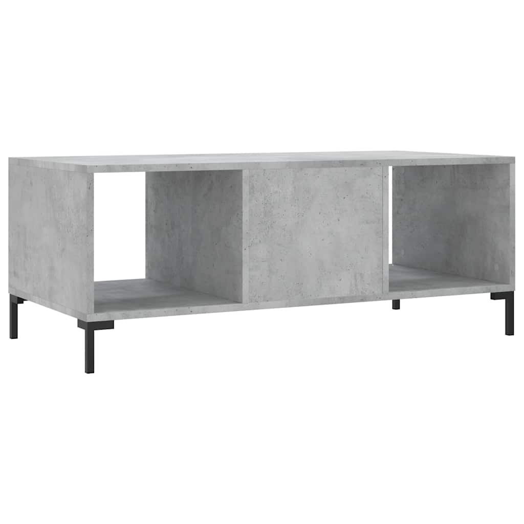 Stolić za kavu boja betona 102 x 50 x 40 cm konstruirano drvo