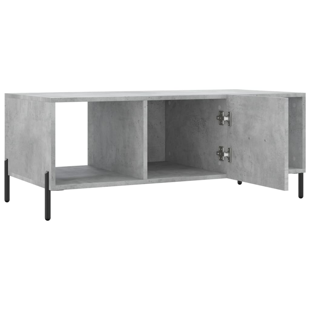 Stolić za kavu boja betona 102 x 50 x 40 cm konstruirano drvo
