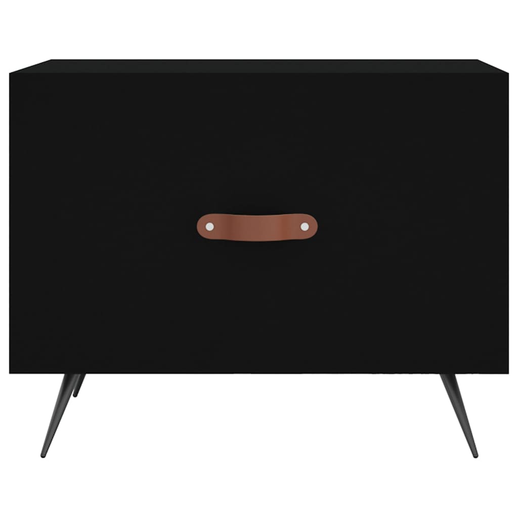 Stolići za kavu 2 kom crni 50x50x40 cm od konstruiranog drva