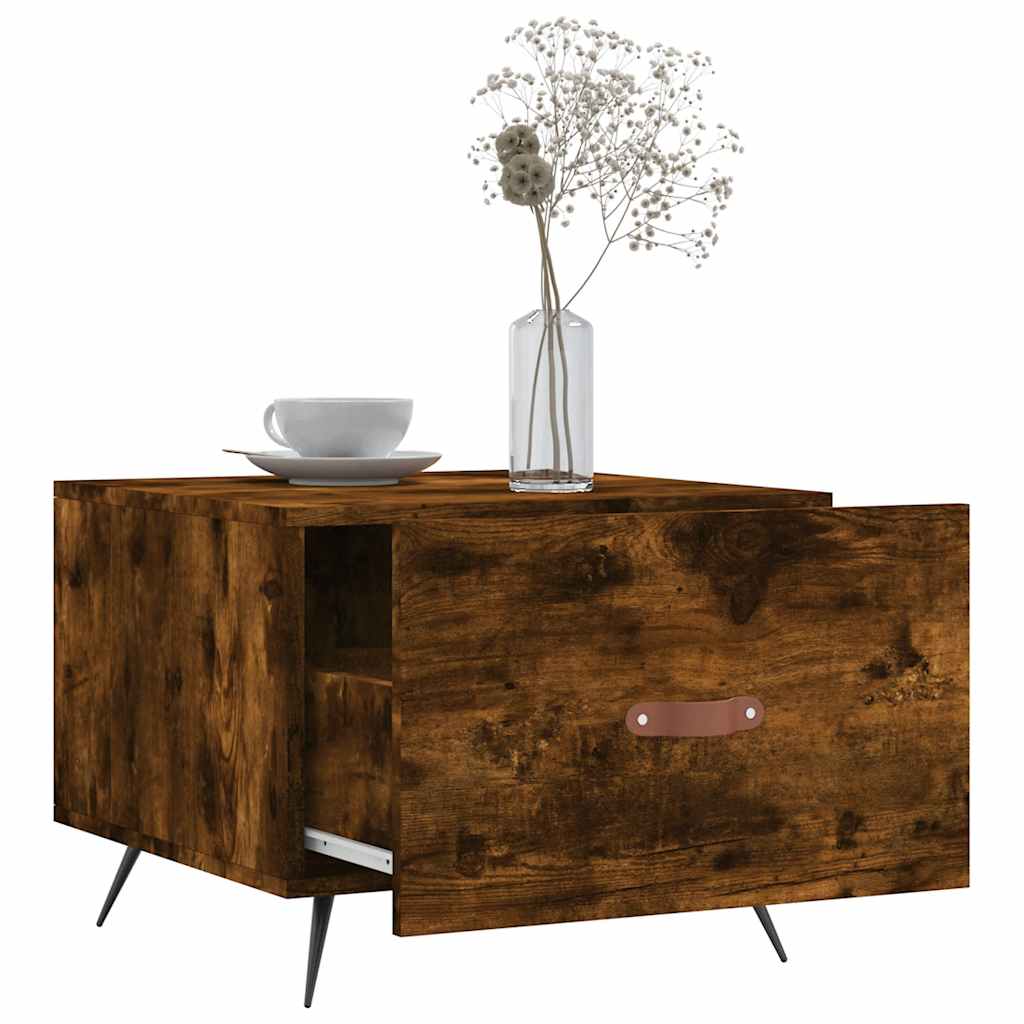 Stolići za kavu 2 kom boja hrasta 50x50x40 cm konstruirano drvo