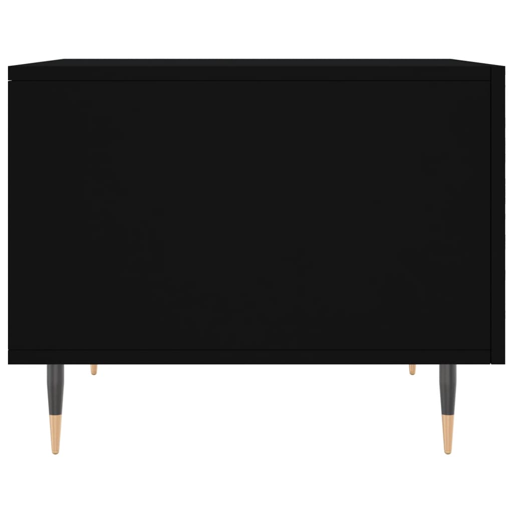 Stolić za kavu crni 50 x 50 x 40 cm od konstruiranog drva