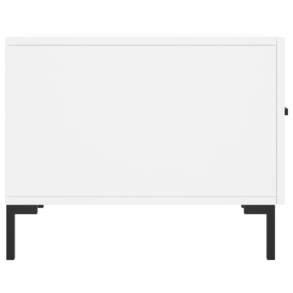 Stolić za kavu bijeli 50 x 50 x 40 cm od konstruiranog drva