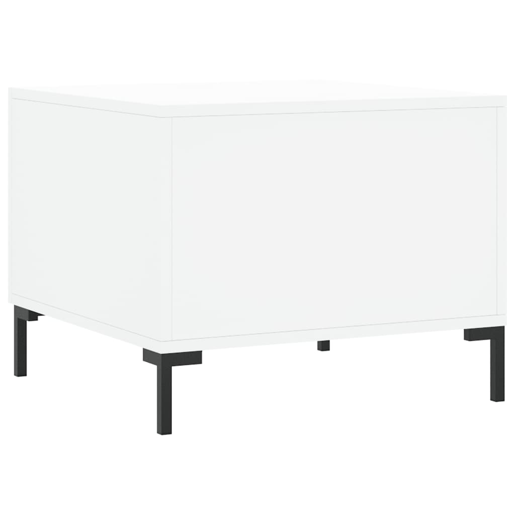 Stolići za kavu 2 kom bijeli 50x50x40 cm od konstruiranog drva