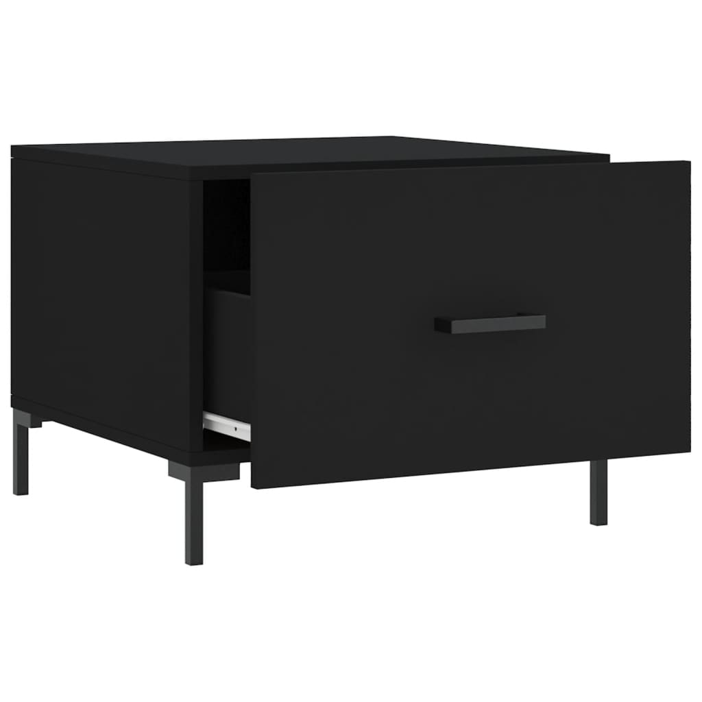 Stolići za kavu 2 kom crni 50x50x40 cm od konstruiranog drva