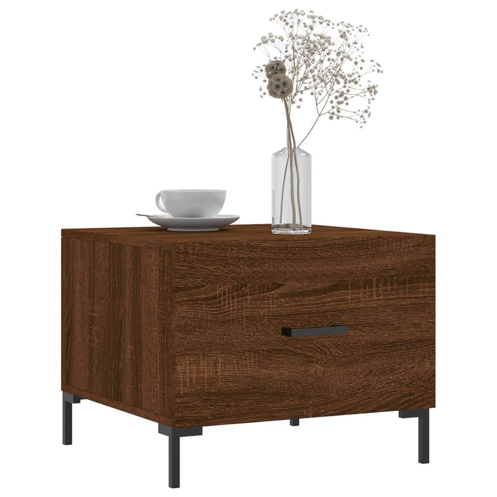 Stolići za kavu 2 kom boja hrasta 50x50x40 cm konstruirano drvo