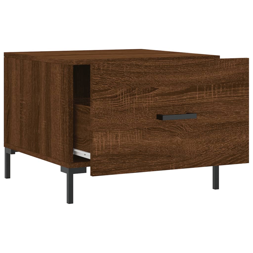 Stolići za kavu 2 kom boja hrasta 50x50x40 cm konstruirano drvo