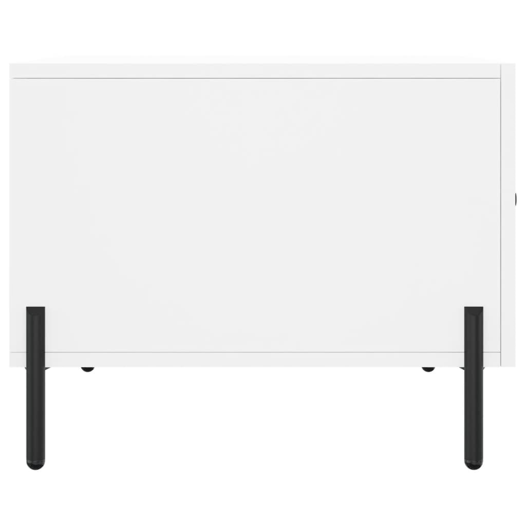 Stolići za kavu 2 kom bijeli 50x50x40 cm od konstruiranog drva