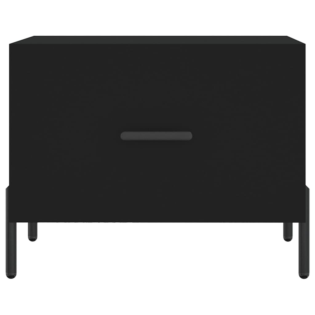 Stolići za kavu 2 kom crni 50x50x40 cm od konstruiranog drva